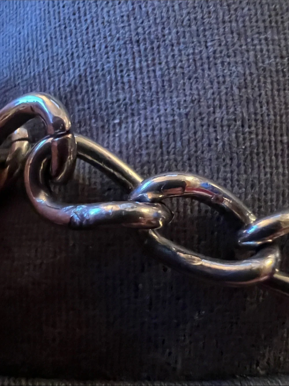 ESCADA Women’s Silver Tone Adjustable Equestrian Chain Link Horse Bit Belt